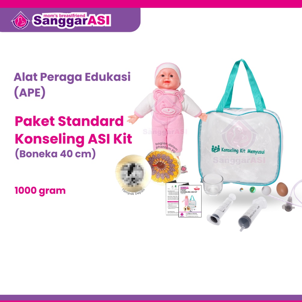 KODE N82A SANGGAR ASI PAKET KONSELING ASI KIT BREASTMODEL BONEKA PERAGA MENYUSUI 5 CM