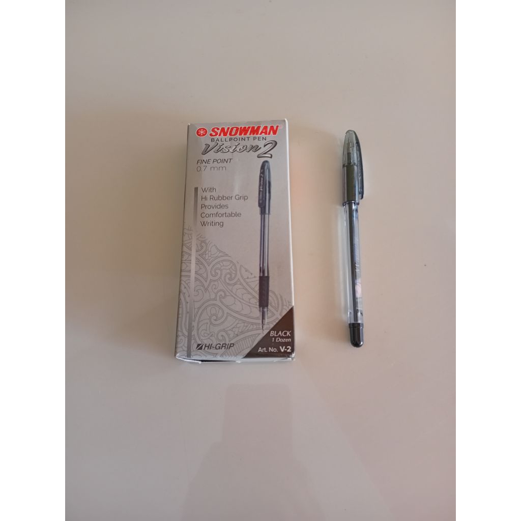 

Snowman Ballpoint Pen Vision 2 Fine Point 0,7mm, Tinta Hitam (1 pcs)
