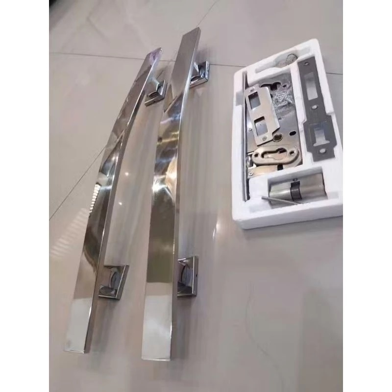 (4Pcs+Kunci)Handle Pintu Rumah Stainless/Gagang Pintu Rumah Minimalis