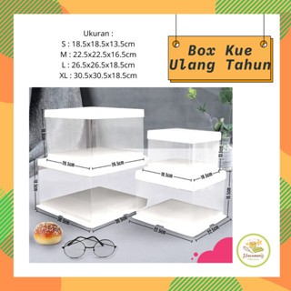 Kotak Mika Kue Ulang Tahun Box Kue Tart Transparan