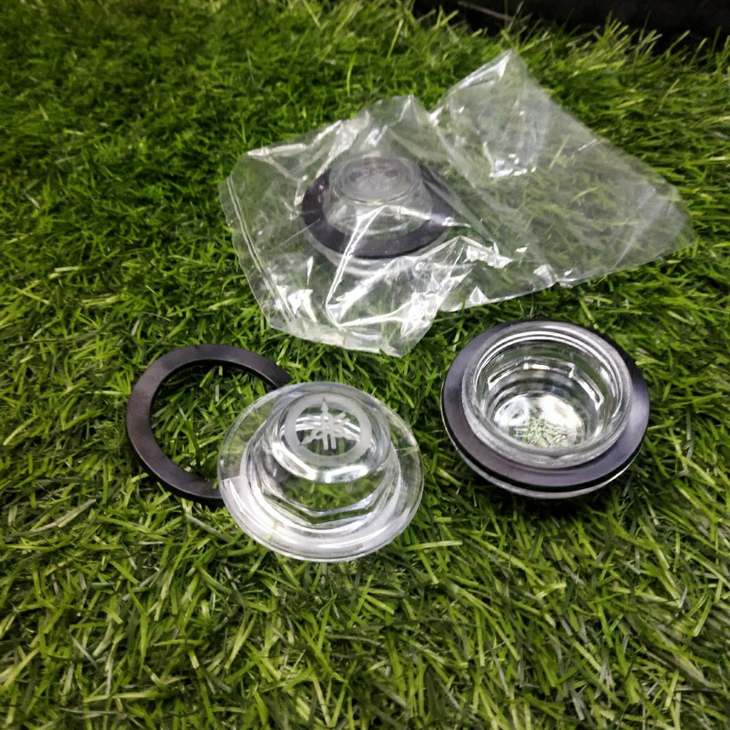 MIKA INTIP BOTOL OLI RX KING COBRA LOGO GARPUTALA YAMAHA  MIKA BOTOL OLI SAMPING RX KING COBRA BOTOL