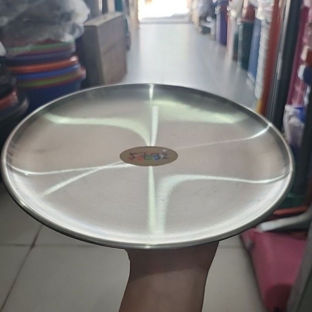 piring ala korea 23 cm piring alas stainless piring snack stainless