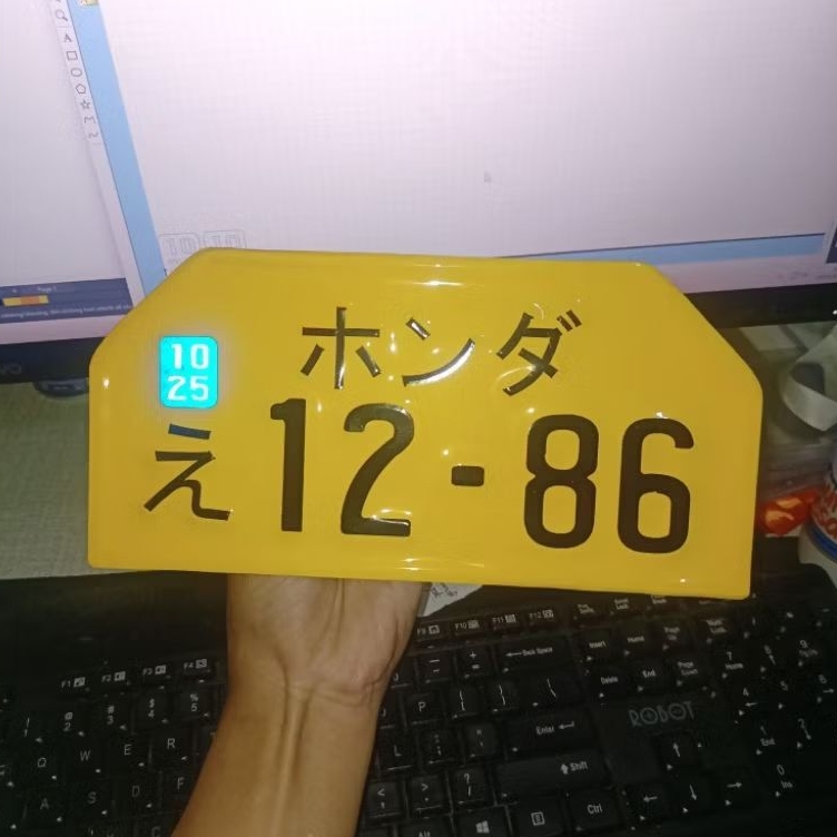 CUSTOM PLAT NOMOR JEPANG TULISAN HONDA JEPANG VARIASI MOTOR