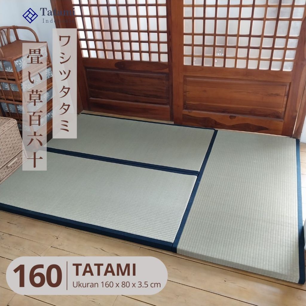 TATAMI 160 - Japanese Igusa Tatami Tikar Karpet Lampit Jepang Mat Matras Kasur Tatami Fold Mattress 