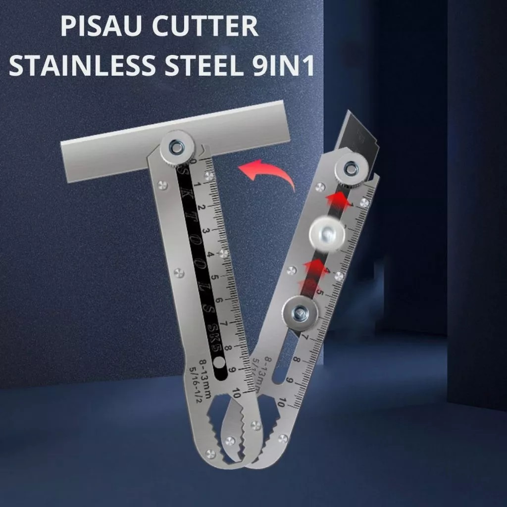 BKT PISAU CARTER 9IN1 STAINLESS CUTTER STAINLESS