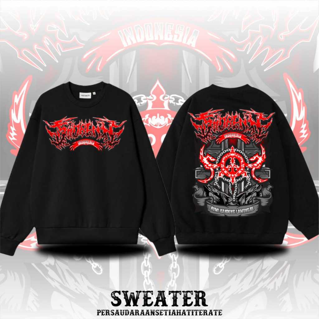 Sweater PSHT Bumi Kandung Lamongan Indonesia Desain Terbaru Sablon DTF Premium Anti Luntur By Bajumu