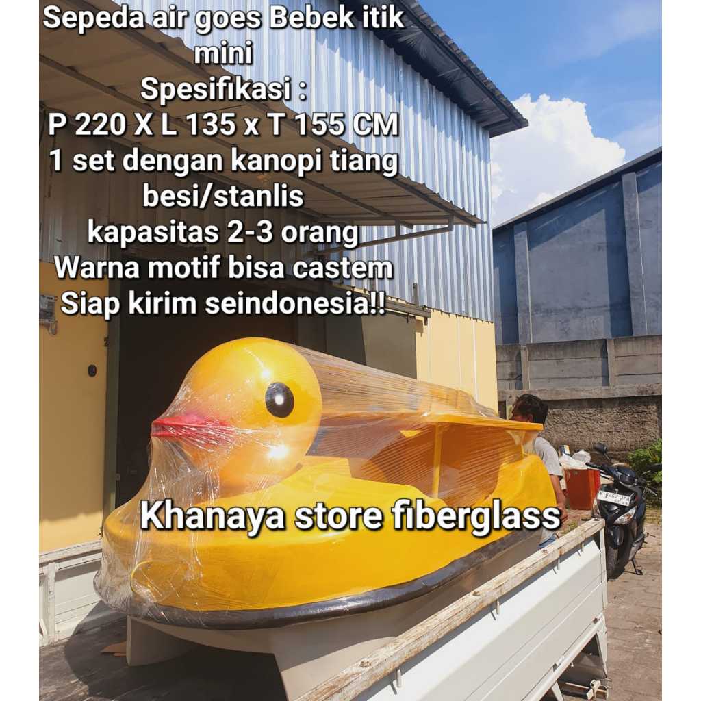 Sepeda air bebek itik kuning mini kapasitas 2 orang/Perahu bebek itik/bebek itik gowes baru