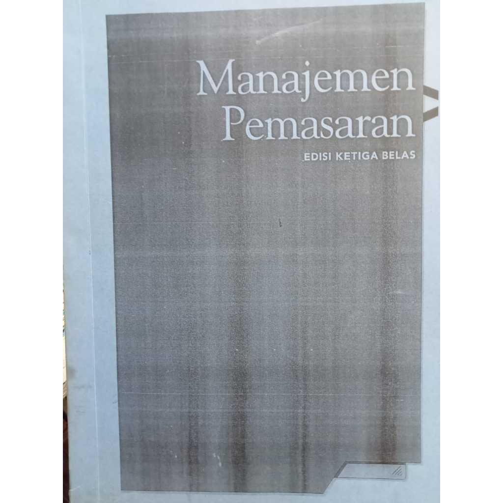 BUKU MANAJEMEN PEMASARAN EDISI 13
