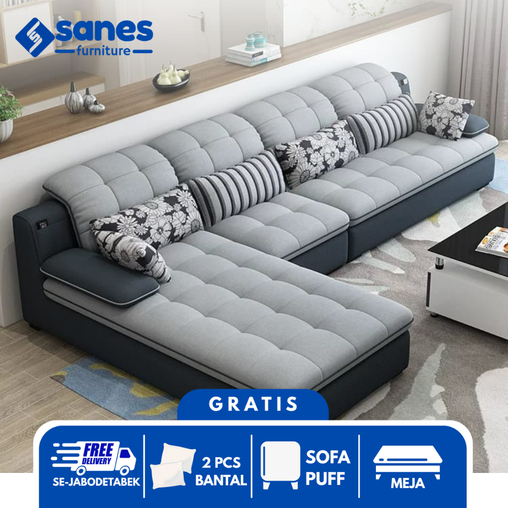 Sofa Ruang Tamu Minimalis Modern Letter L