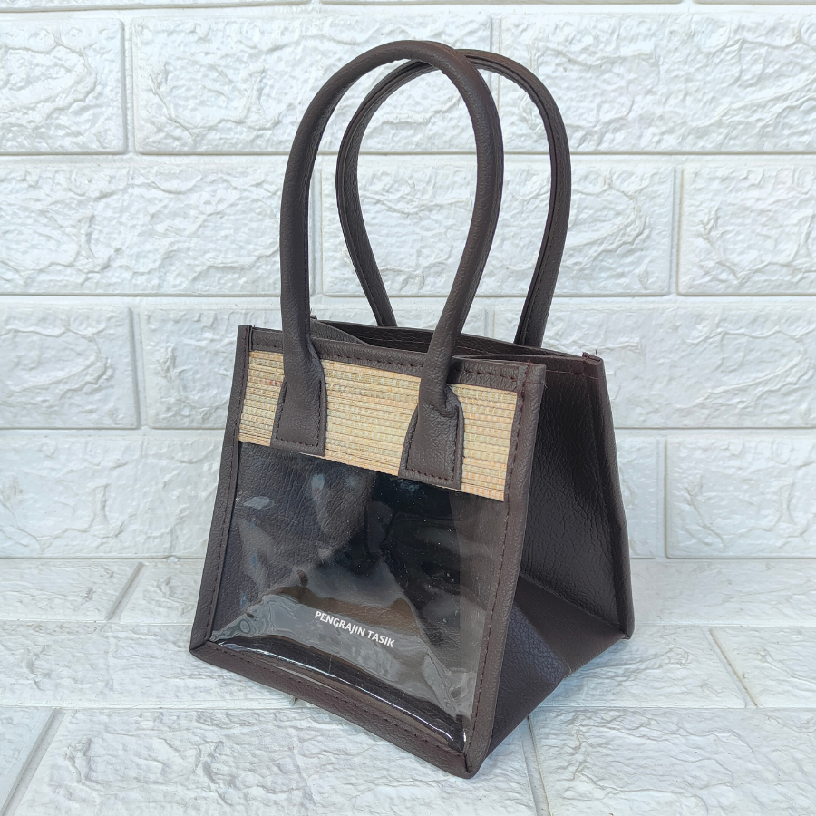 

Tas Parcel Mendong Isi 2 Toples (Coklat Tua) Keranjang Hampers Mika Hari Raya
