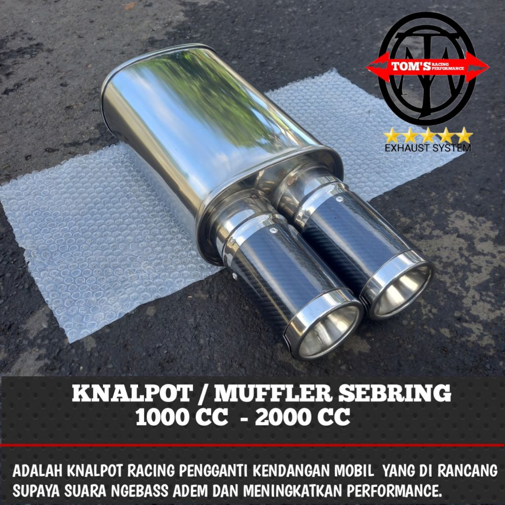 KNALPOT MOBIL SEBRING BASS EMPUK