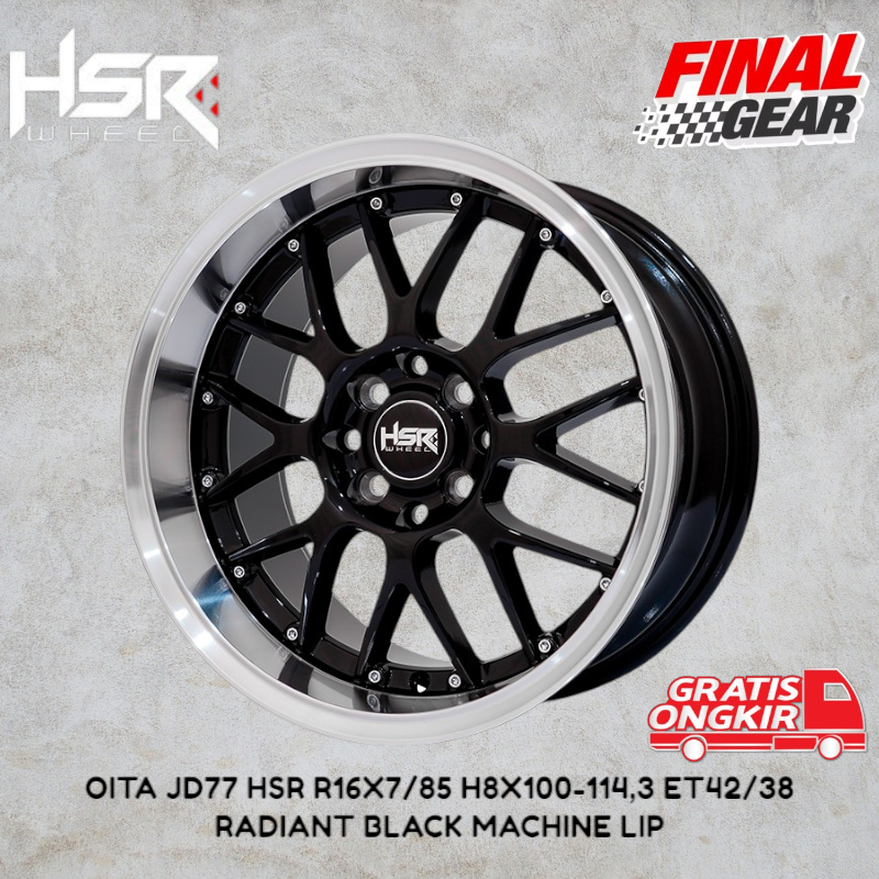 velg hsr terbaru ring 16 untuk mobil jazz mobilio masda2 livina xenia avanza dll tipe hsr oita r16