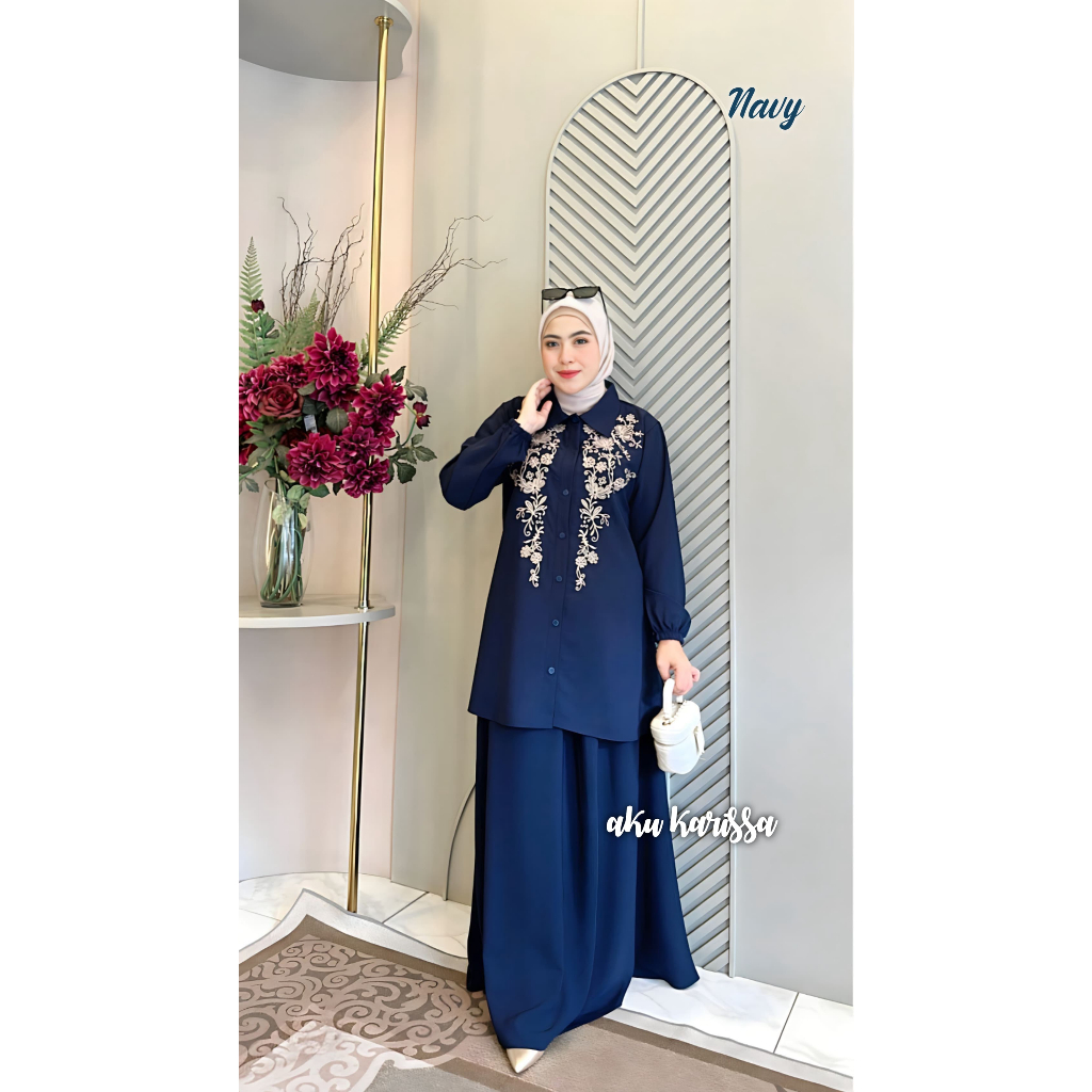 Setelan Rok Zenaira By AKU KARISSA# Set Rok Terbaru# Seetelan Rok Termurah# Set Rok Terlaris