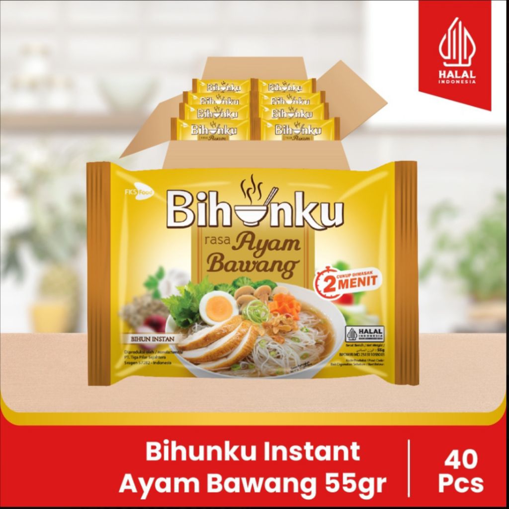 

Bihunku Instan - Ayam Bawang - 1 Karton - 40 Pcs - 55gr