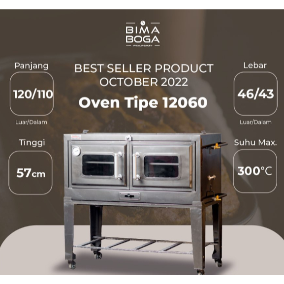 OVEN GAS BIMA BOGA TYPE 12060 UBI