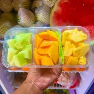

mix fruit 6/buah potong mangga dan buah potong nanas+melon/dikirim instan dan sameday