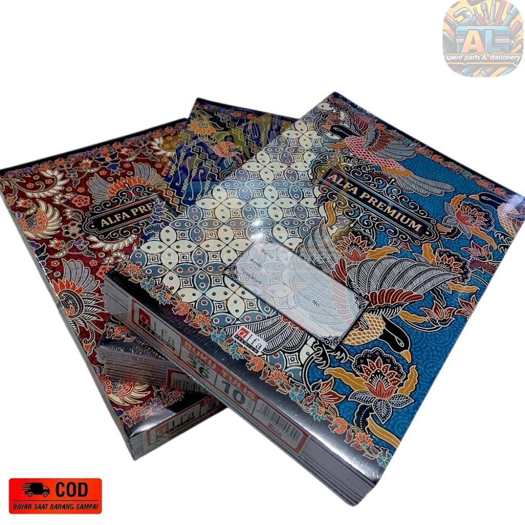 

Buku tulis Alfa Boxy ( panjang ) 36 lembar 1pak isi 10buku