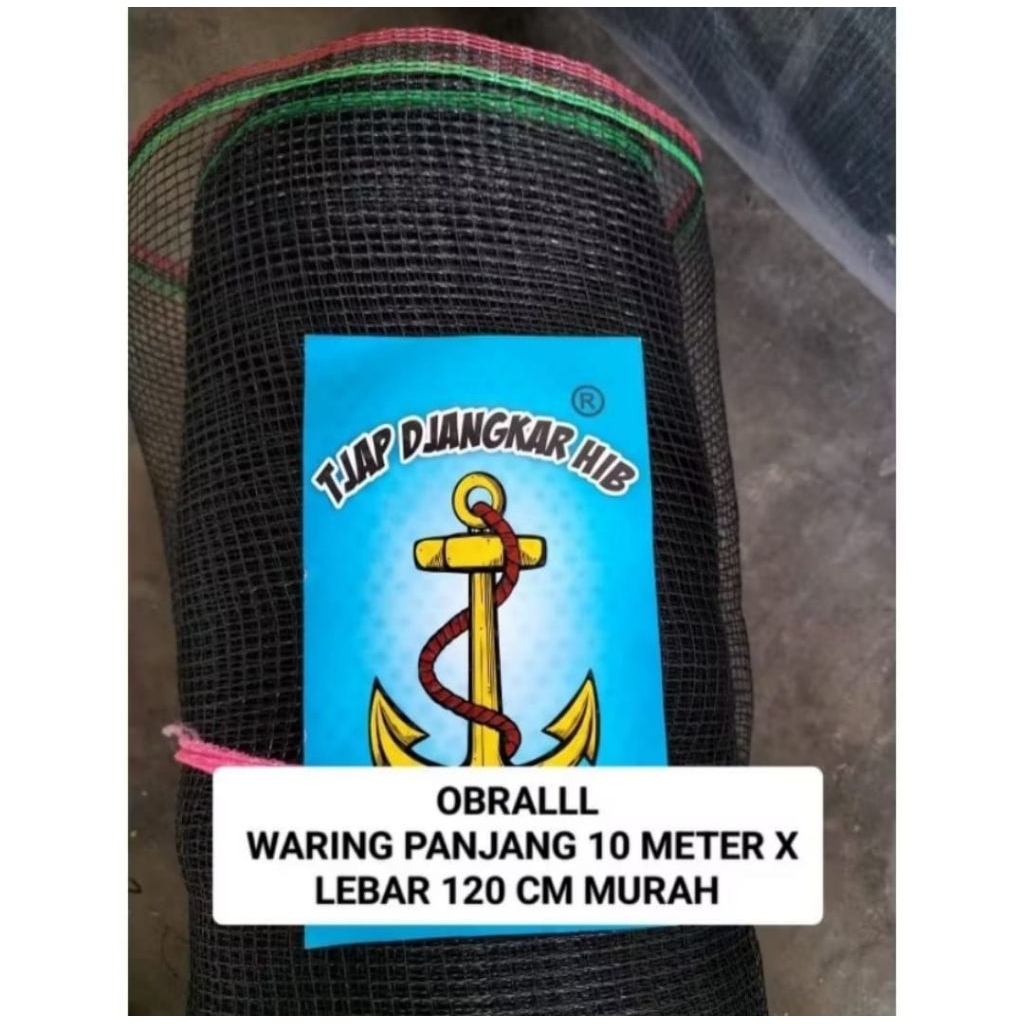 PROMO JARING WARENG HITAM UNTUK PAGAR TANAMAN ATAU UNTUK PAGAR AYAM PANJANG 10 METER X 120 CM TERMUR