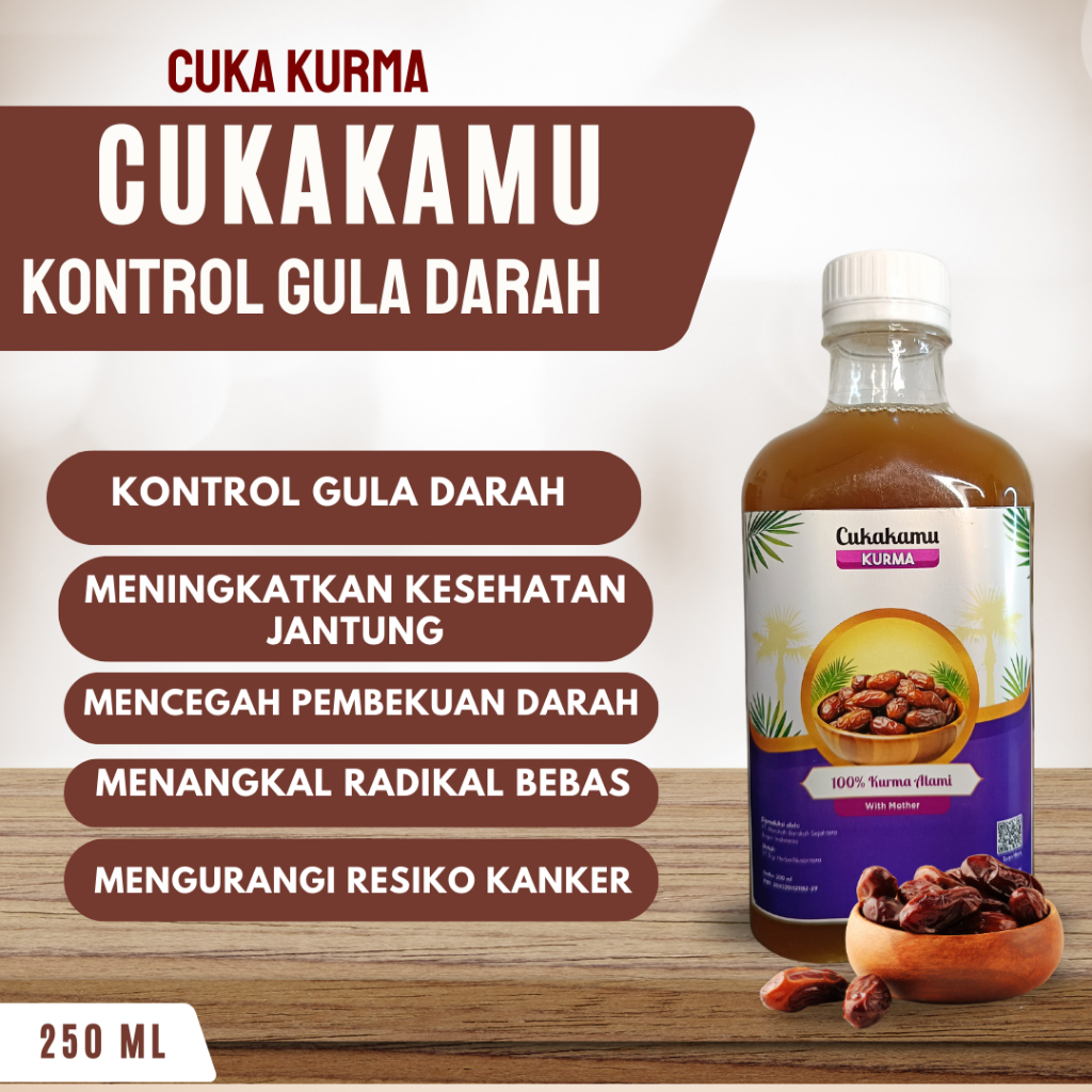 

CUKAKAMU Cuka Kurma Mencerahkan Wajah Putih Bersih Flek Hitam & Turunkan Gula Darah Tinggi Diabetes