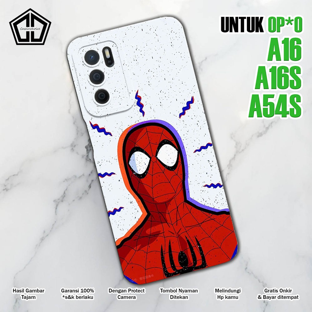 Casing OPPO A54s - A16 - A16s - Case OPPO A16 - A16s - A54s - SPIDERMAN SOFTCASE PROCAMERA CASE HAND