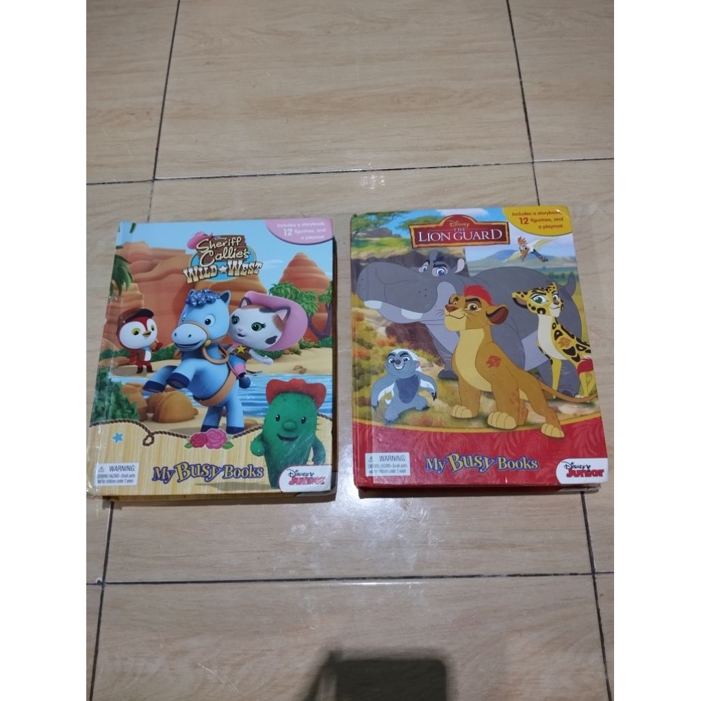 preloved Take All Busy Book Disney Junior The Lion Guard dan Sheriff Callie’s Wild West buku figure 