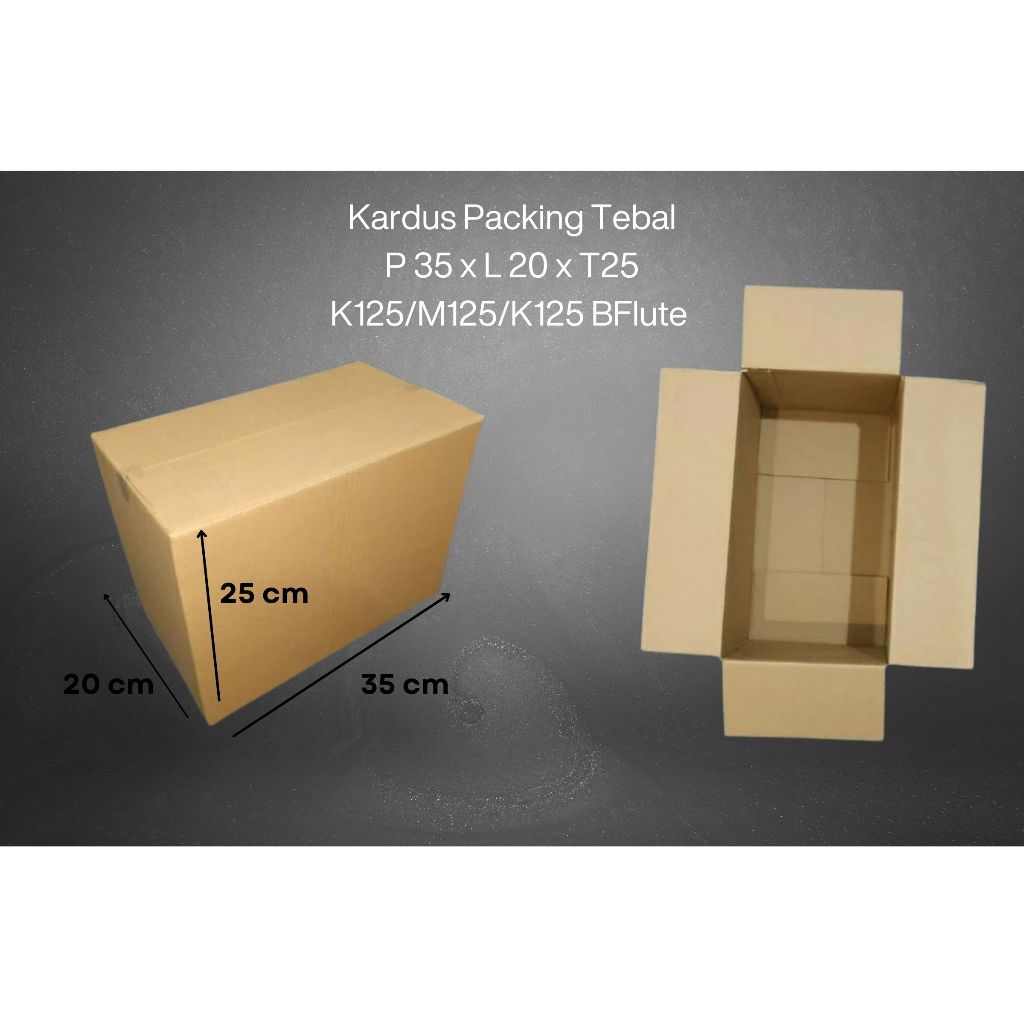 

Kardus Packing P 35 cm x L 20 cm x T 25cm