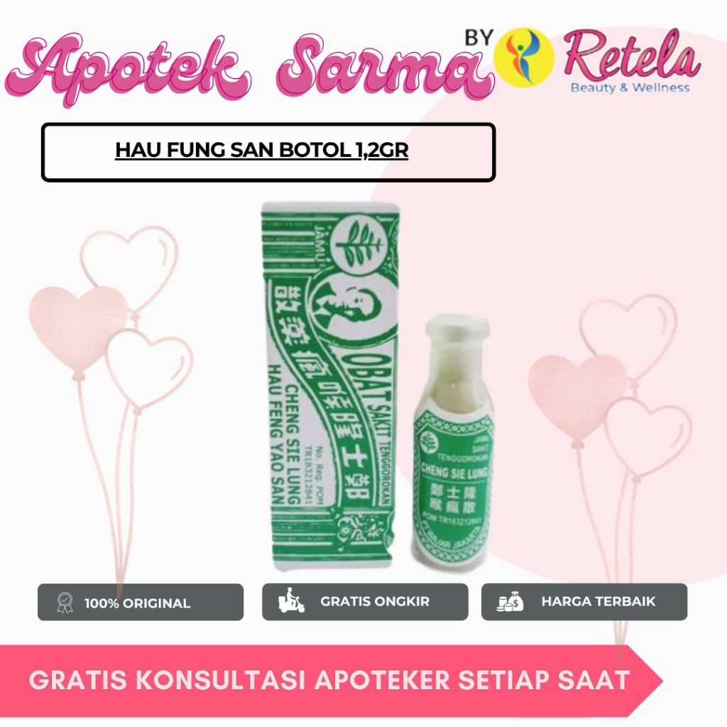 

HAU FUNG SAN BOTOL 1,2GR/ SARIAWAN RADANG TENGGOROKAN