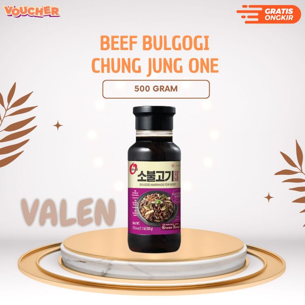 

Beef Bulgogi / Galbi Marinade 500gr DAESANG Chung Jung One / Saus Marinasi Korea Bbq Botol - Bulgogi