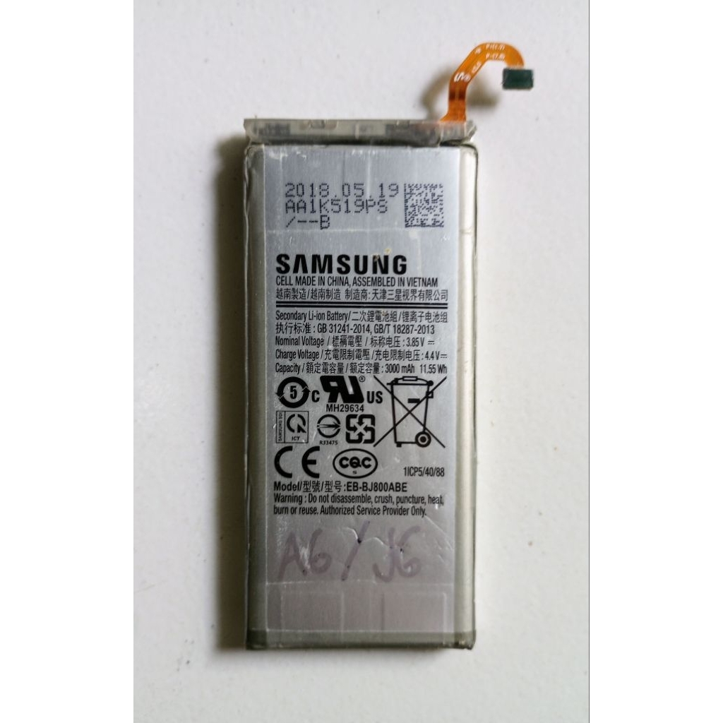 Baterai/Batre ORI Samsung A6 2018/J6 2018