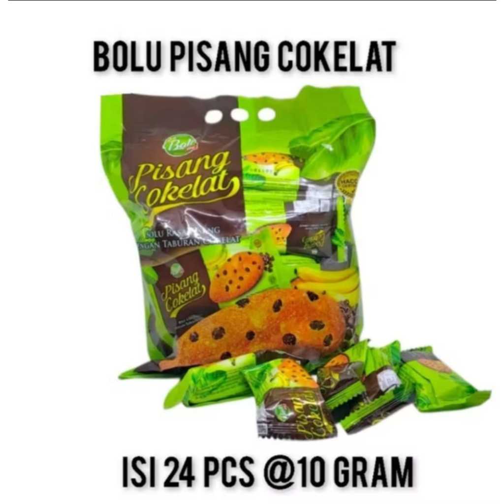 

Bolu Pisang Cokelat Bali Hai (10 Gram, 24 Pcs)