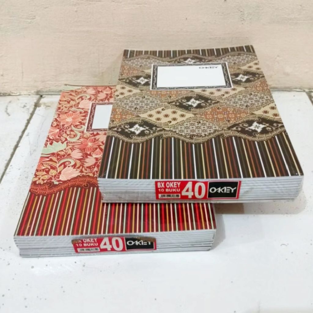 

1 Pak Buku Tulis Cover Batik 40 Lembar isi 10 Pcs UKURAN BOXY