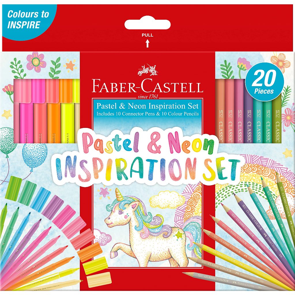 

FABER CASTELL CONNECTOR PEN SET 20 PASTEL & NEON 155035