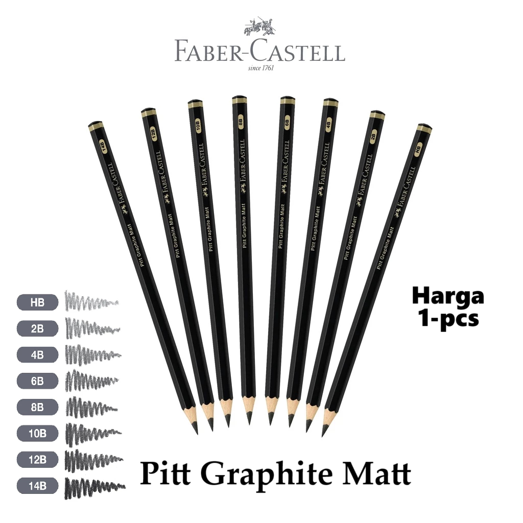 

Faber-Castell Pensil Gambar Pitt Graphite Matt Pensil Satuan