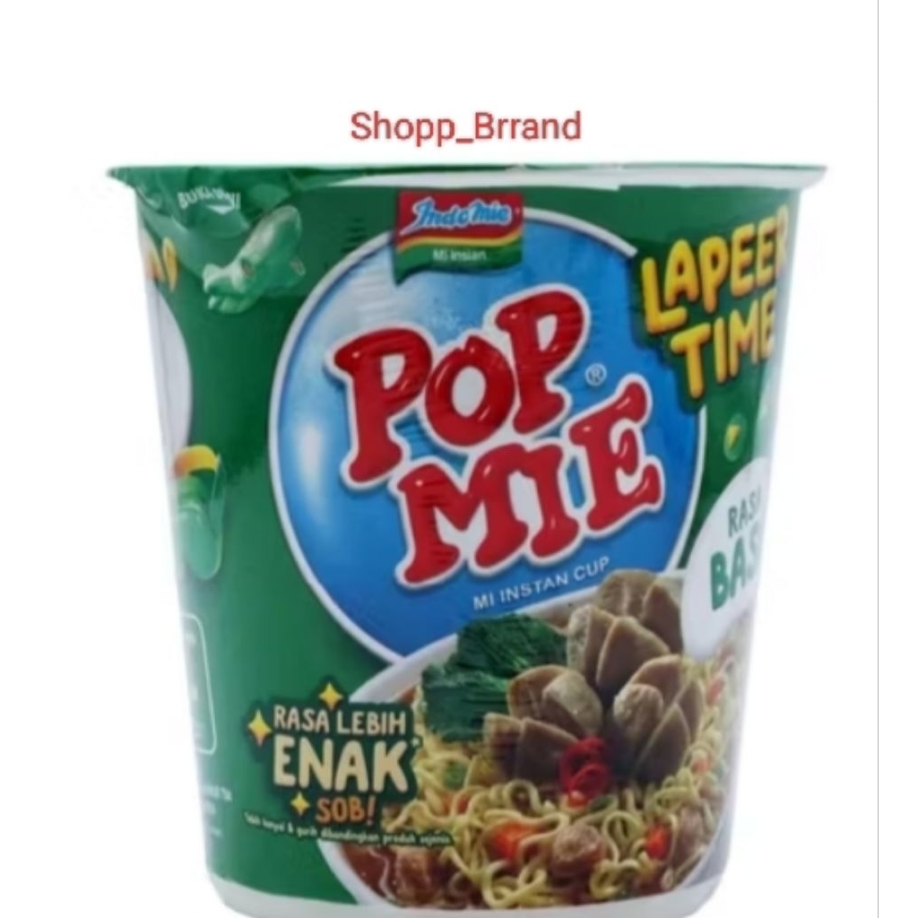 

Mie Instan/Pop Mie Kuah Rasa Baso/Lapeer Time