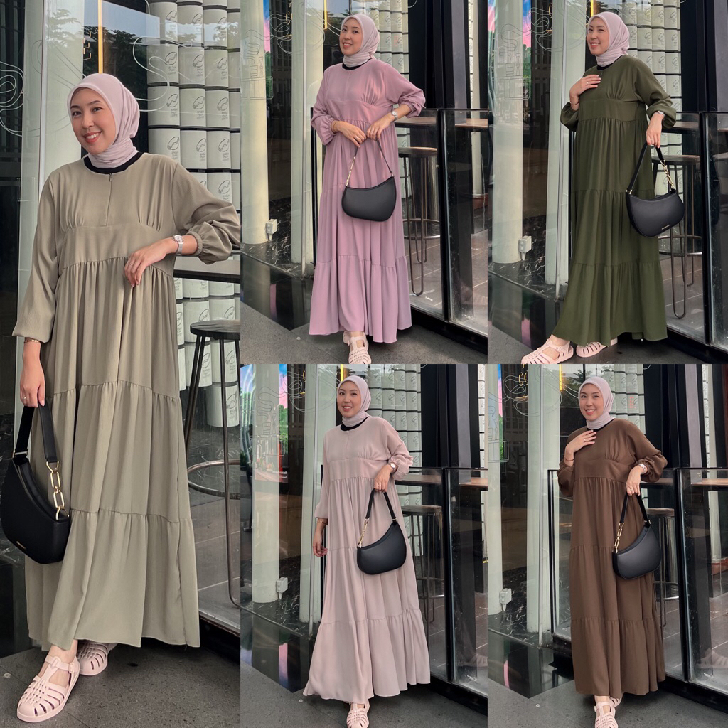 DELICIA DRESS - Baju raya - Crinkle , Silk