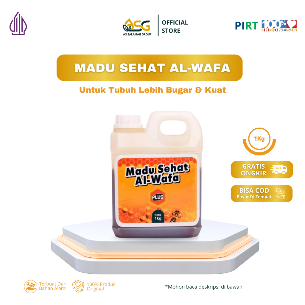 

AL WAFA - Madu Sehat Suplemen Kesehatan Alami Menjaga Stamina Tubuh 1 Kg