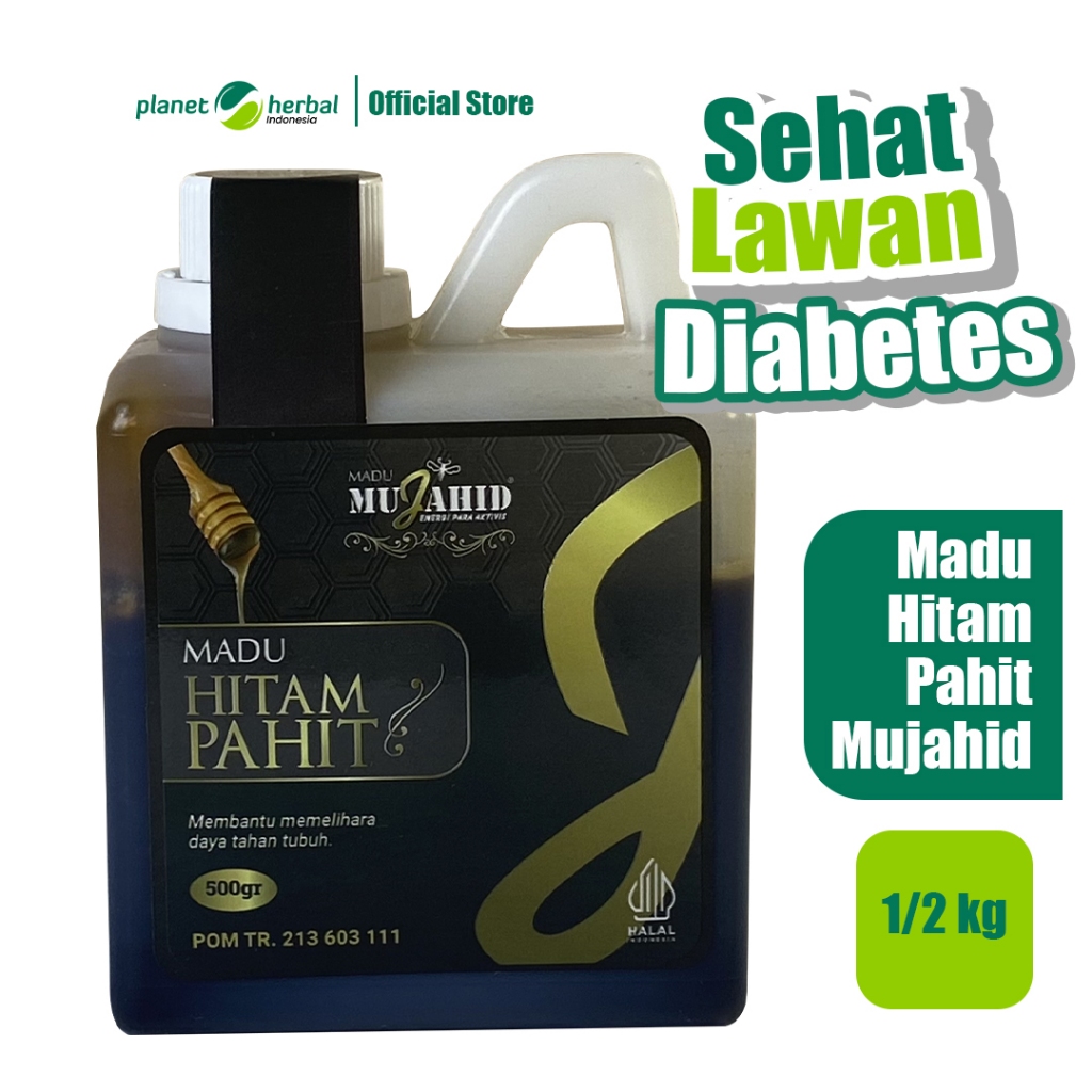 

Madu Hitam Pahit Propolis Mujahid 1/2Kg - Madu Asli & Aman Untuk Penderita Diabetes