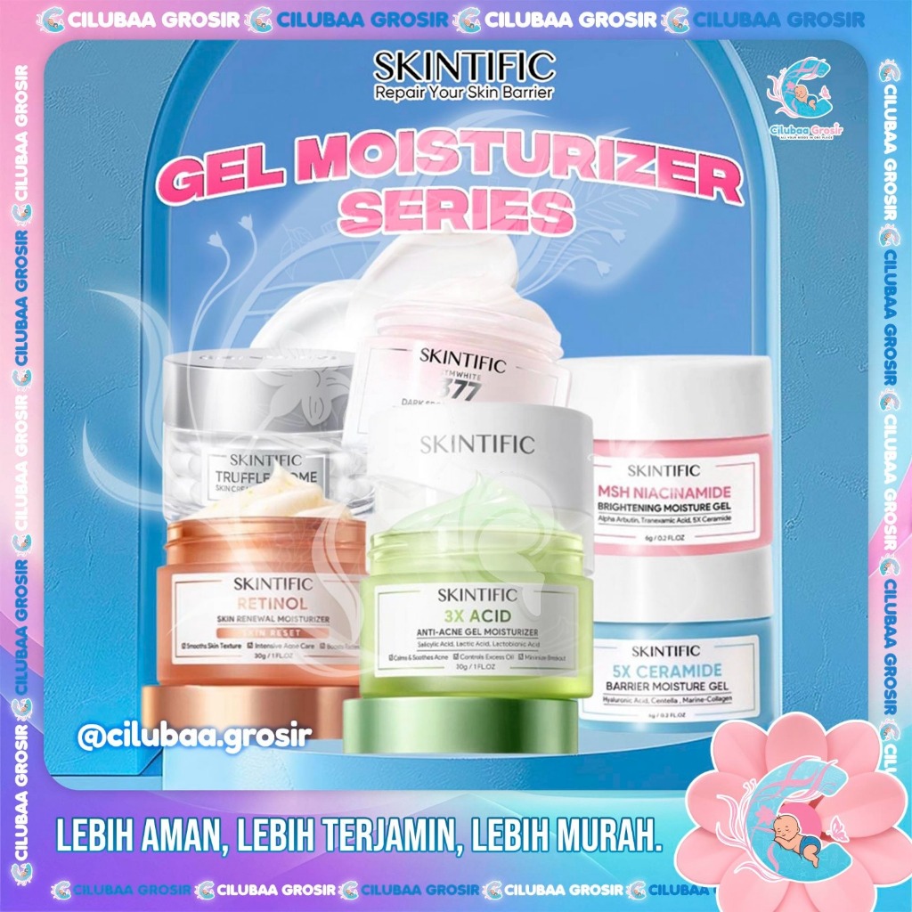 SKINTIFIC Gel Moisturizer Series || 5X Ceramide Barrier || MSH Niacinamide Brightening || 377 Dark S