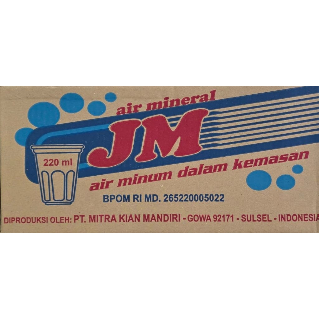 

Air Mineral Gelas JM 48 x 220 ml