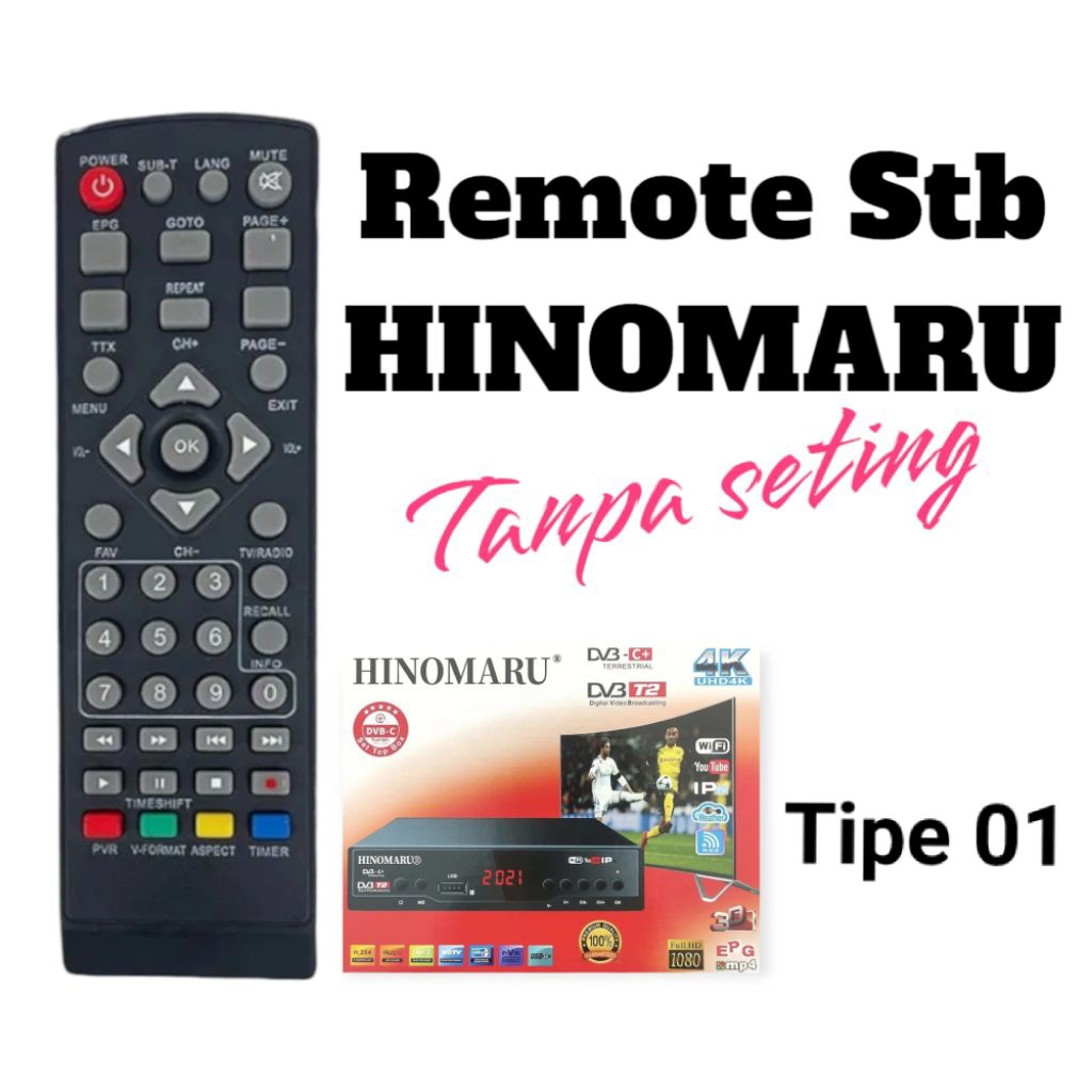 YC22 Remote set top box Hinomaru/Remot stb hinomaru