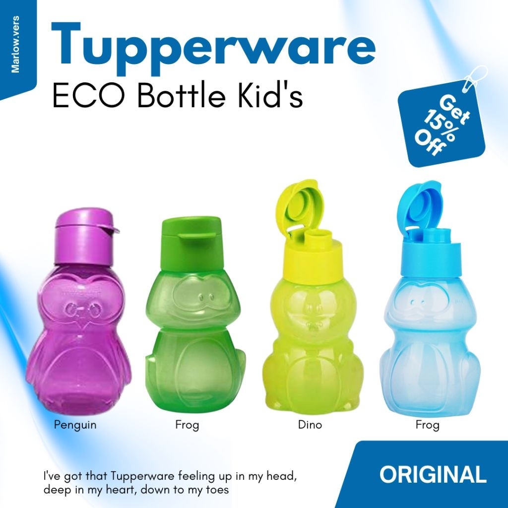 [Tupperware] Tumbler Tupperware ECO ORI botol minum 350ml, 500ml, dan 750ml
