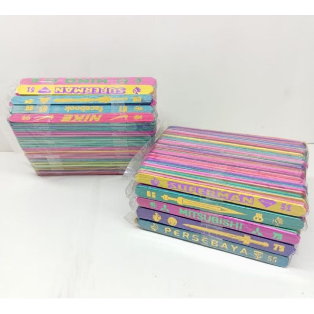 MAINAN STIK GEBRAK MAINAN STIK ES KRIM -+250 PELANGI EMAS