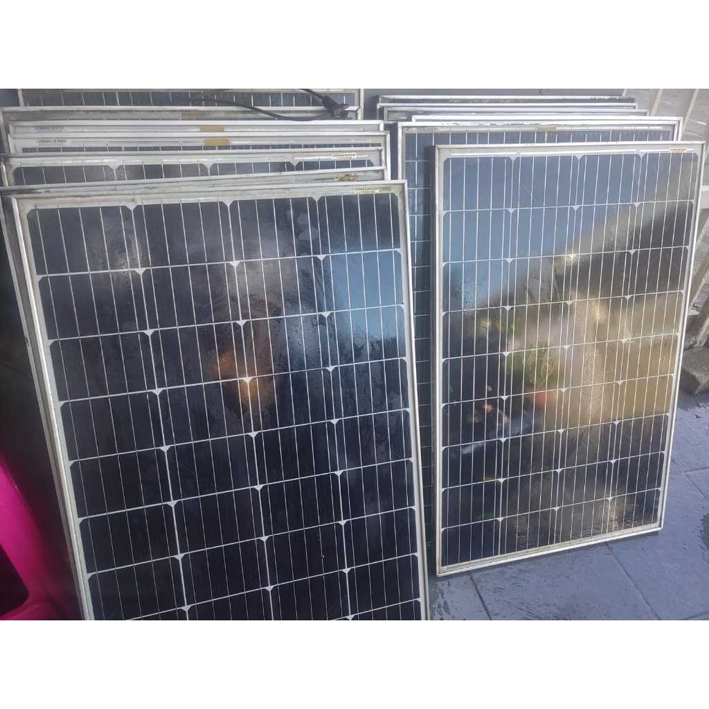 Solar Panel Mono 120WP second high quality GH SOLAR, SUN ASIA DAN BIO SOLAR borongan bonus grid tie 