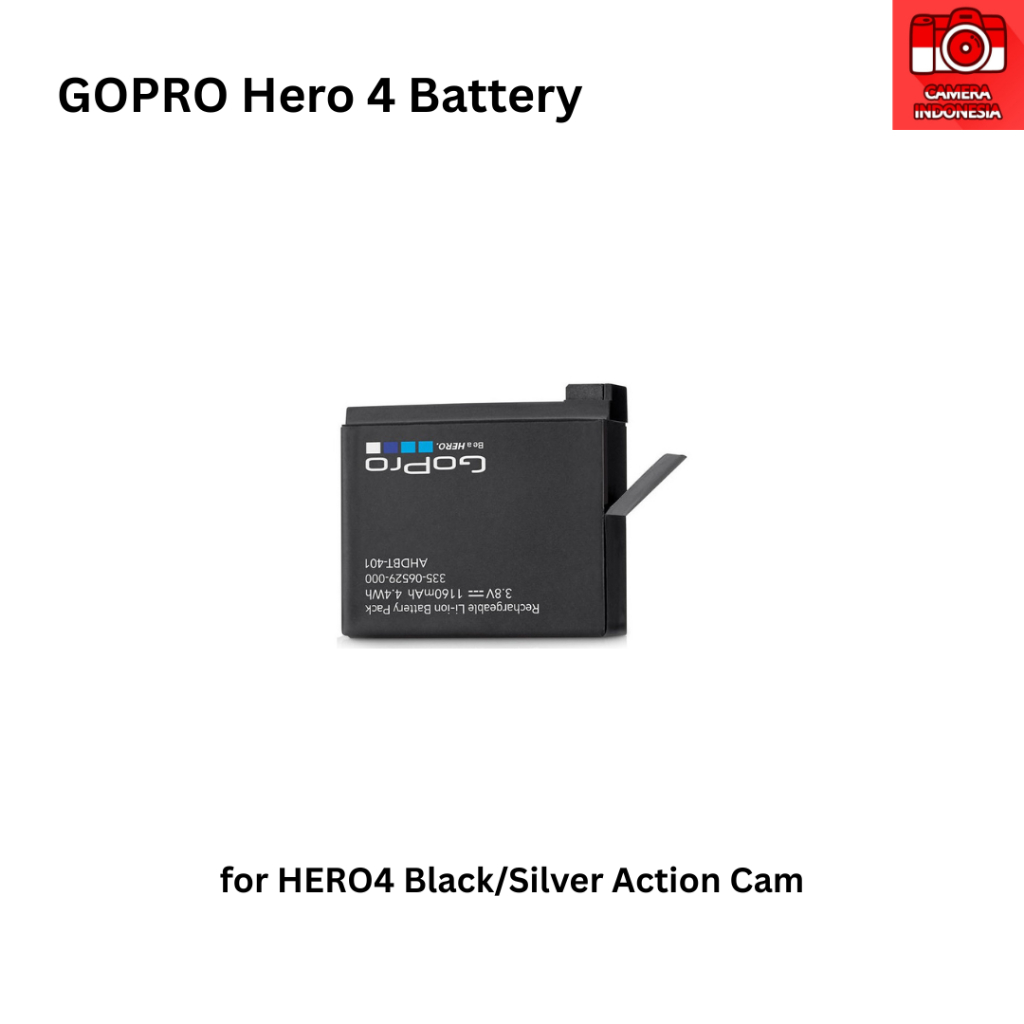Baterai Gopro Hero 4 Kamera HERO4 Black, Silver Action Camera