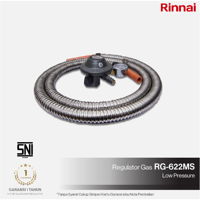 SELANG GAS + REGULATOR RINNAI RG-622MS / RG 622 MS