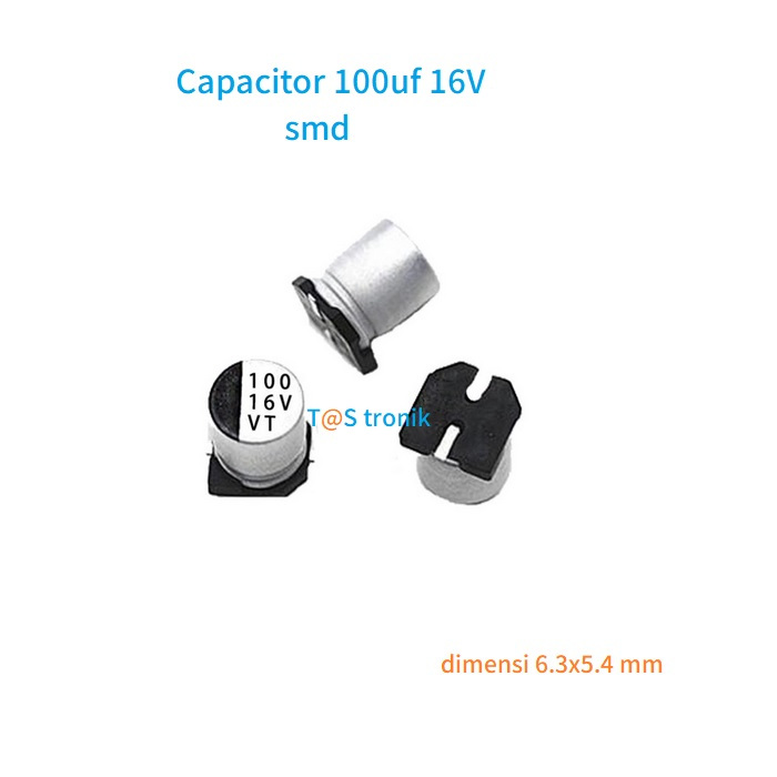 Capacitor SMD 100uf 16v Kapasitor SMD 100uf 16v Capacitor 100 uf 16 V