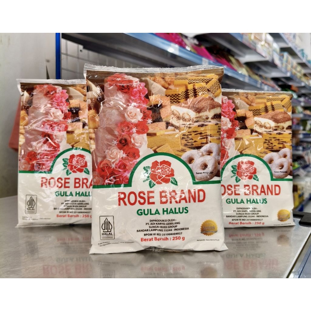 

Gula Halus Rose Brand 250gr/Gula Tepung 250gr/Sugar Powder 250gr/Tepung Gula Rose Brand 250gr