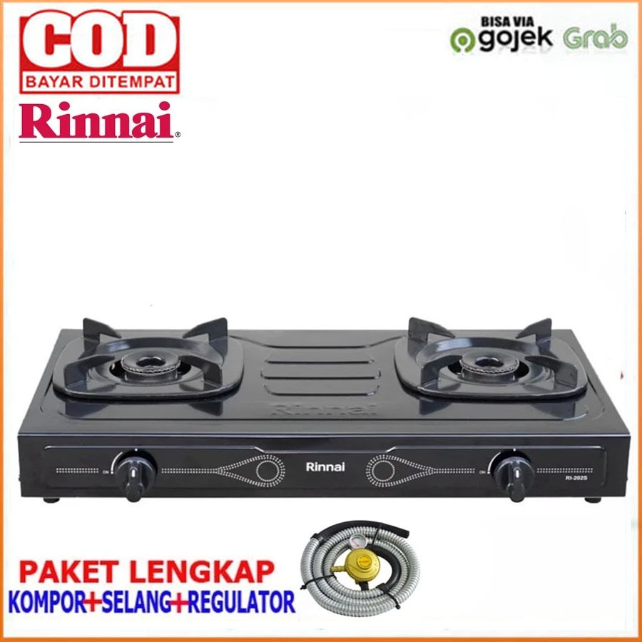 Kompor Rinnai 2 Tungku Rinnai RI-202S Teflon RI 202 S
