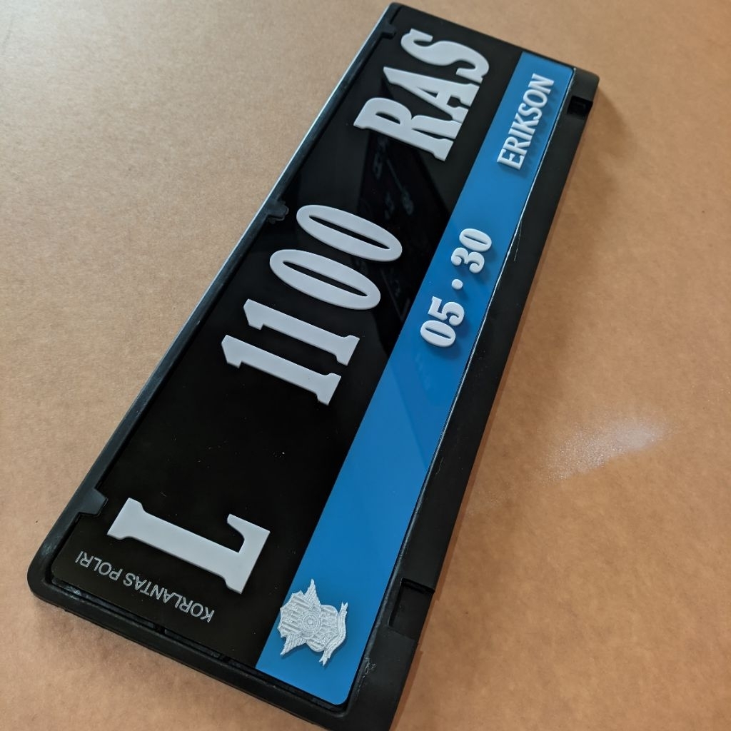 PLAT NOMOR MOBIL LISTRIK CUSTOM AKRILIK TIMBUL | PLAT MOBIL LISTRIK TIMBUL