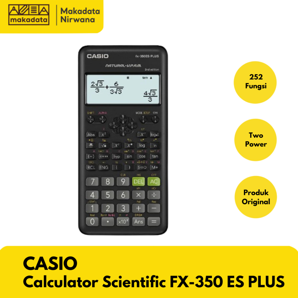 

CASIO CALCULATOR/KALKULATOR SCIENTIFIC FX-350 ES PLUS (1 PCS)